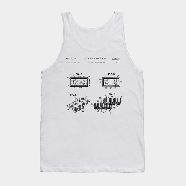 Lego Brick Patent Tank Top by Angel arts